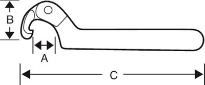 KLUCZ HAKOWY 19-50 BAHCO