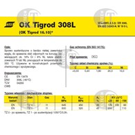 DRUT FI 2.00/1000 308L OK16.10 TIGROD /5kg/