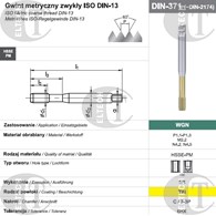 WYGNIATAK M 6 DIN-371C (6HX) SR HSSE-PM WGN TIN