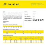 ELEKTRODA OK 92.60 3.25/0.7 /KARTON 4.2 KG/ VP