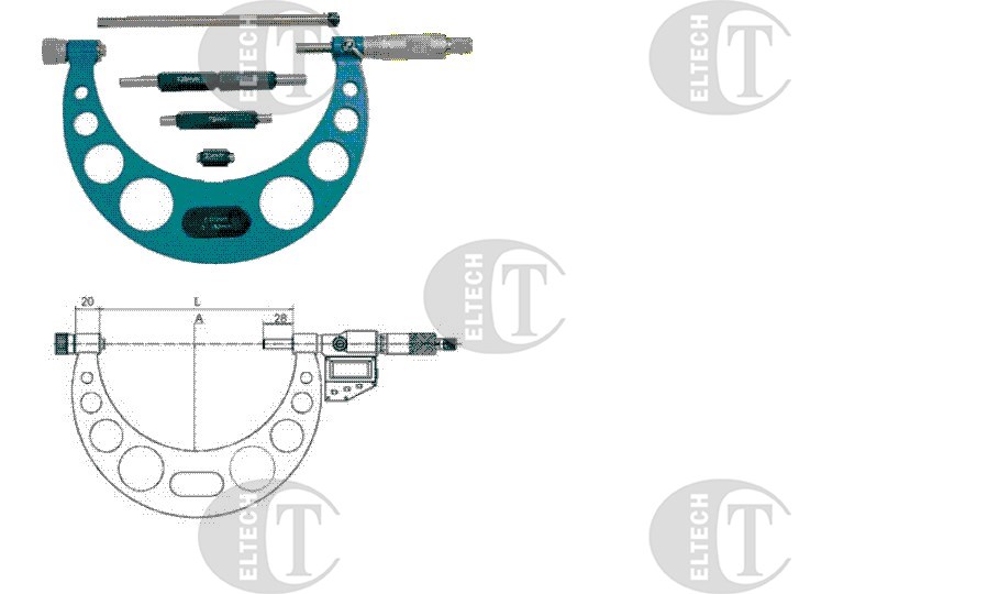 MIKROMETR   0-150 WYM. KOWAD. 6SZT