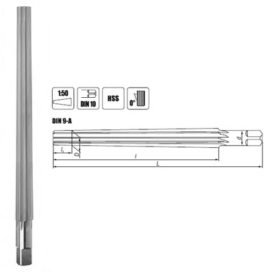 ROZWIERTAK RECZNY FI  6,00 1:50 105/135MM DIN 9-A PROSTY HSS