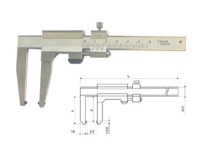 SUWMIARKA SPEC. 100 DO TARCZ HAMULC. 0,1  SZCZEKI 120MM