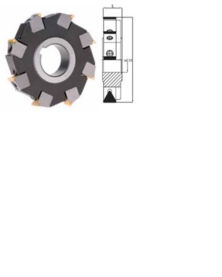 FREZ SKL. TARCZOWY FI 200,0 K90°  16/20 Z14 D50 R334.61(1028/HK/23/OF)