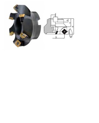 FREZ SKL. GLOWICA FI  63,0 K45°  12/40 Z5 d22 220.139