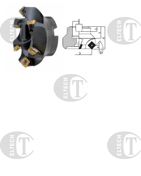 FREZ SKL. GLOWICA FI  63,0 K45°  12/40 Z5 d22 220.139