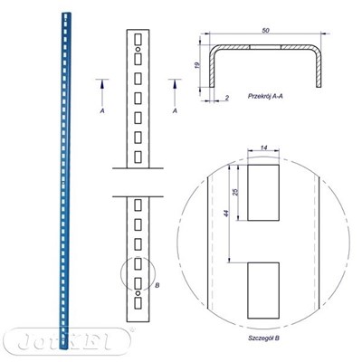 LISTWA PERFOROWANA DO MOCOWANIA NA SCIANIE