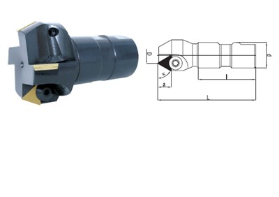 FREZ SKL. TRZPIENIOWY FI 63,0 K40°  22/130 Z4 HB50 215.17