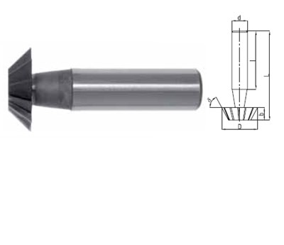 FREZ TRZPIENIOWY KSZTALTOWY FI 20,0 K45°  63 Z10 HA12 HSS