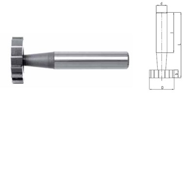 FREZ TRZPIENIOWY KSZTALTOWY FI 19,5   6/63 Z12 HA10 HSS