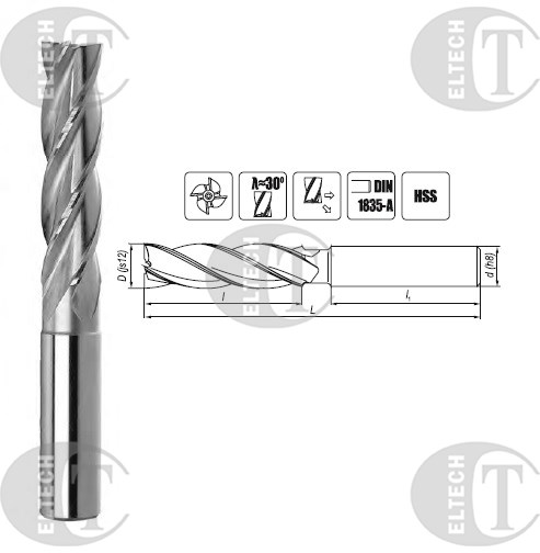 FREZ TRZPIENIOWY NFPA FI  6,0  24/68 Z4 HA6 HSS