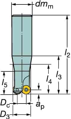 FREZ CZOLOWY R300-016A20L-08L