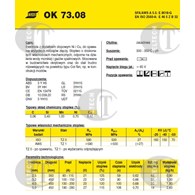 ELEKTRODA OK 73.08 2.50/0.7 /KARTON 6.3KG/