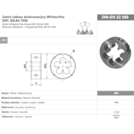 NARZYNKA BSF  3/8-20 DIN-22568 HSS 800