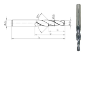 WIERTLO STOPNIOWE FI 10,20/14,00  90° HA14 M12 VHM TIALN 1300