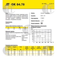 ELEKTRODA OK 84.78 3.20/1.7 /KARTON 10.2KG/ / OK WEARTRODE 60 T /