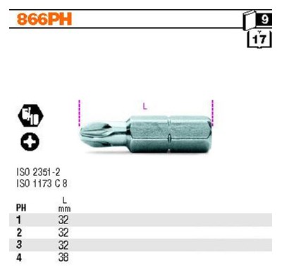 BIT 5/16”- PH2- 32MM BETA