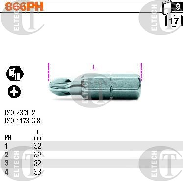 BIT 5/16”- PH2- 32MM BETA