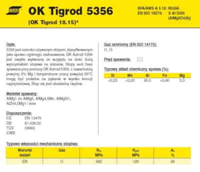DRUT FI 3.20/1000 ALMG 5 OK18.15 TIGROD /2.5 KG/ 5356 ALU