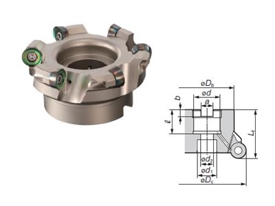 FREZ SKL. GLOWICA FI  50,0 KX°  12/40 Z4 d22 WRCX