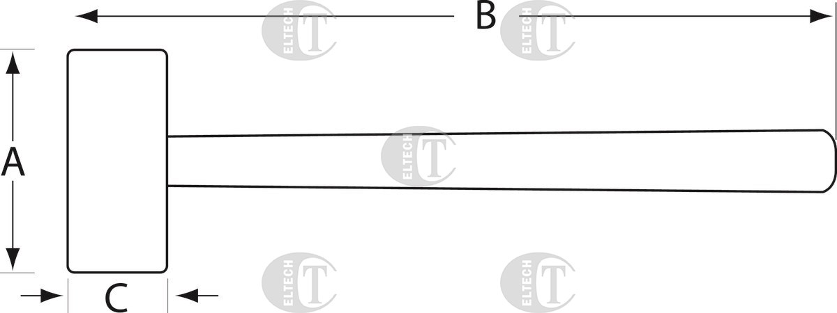 MLOTEK BEZODRZUTOWY 3625PU-50  BAHCO