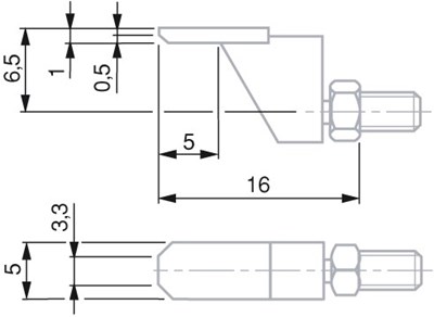 KONCOWKA POMIAR M2,5 OFFCENTRE 6,5MM