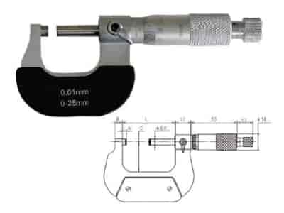 MIKROMETR   0- 25 STANDARD (Z).