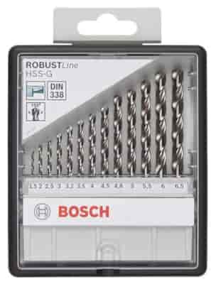WIERTLA ZESTAW NWKA FI  1,50- 6,50MM 13PC HSS SZL. ROBUST LINE