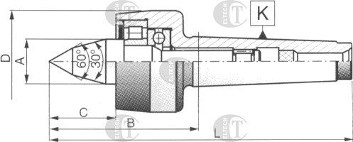 KIEL TOKARSKI OBROTOWY 8814-6/I