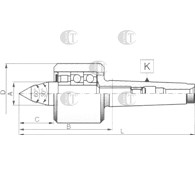 KIEL TOKARSKI OBROTOWY 8814NC-5/I