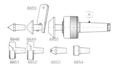 KIEL TOKARSKI OBROTOWY 8832-4/I KPL