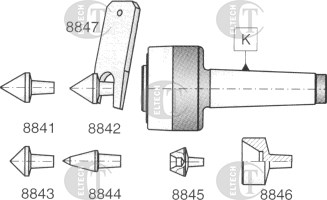 KIEL TOKARSKI OBROTOWY 8831-5/II KPL