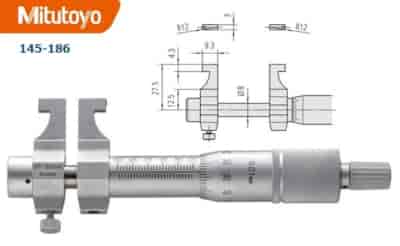 MIKROMETR  25- 50 WEW. KONC. PLASKIE