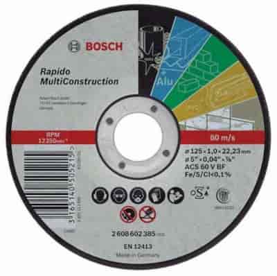 TARCZA T41 125/1,0/22  RAPIDO MULTICONSTRUCTION