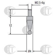 KONCOWKA POMIAR M2,5 KULKA FI2,00