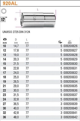 NASADKA  1/2 -13MM  DLUGA  BETA .