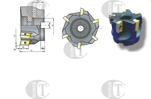 FREZ SKL. GLOWICA FI  63,0 K90°  16/40 Z6 d22