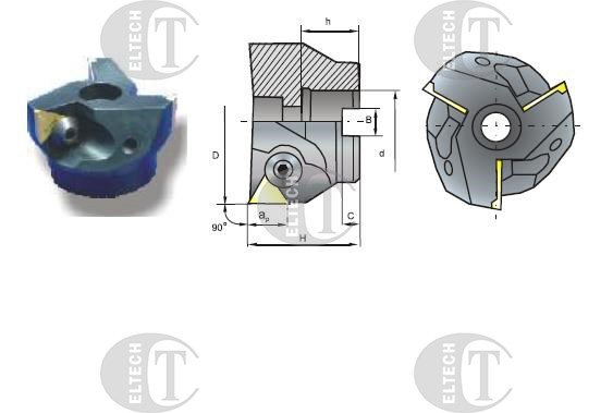 FREZ SKL. GLOWICA FI  80,0 K90°  22/50 Z4 d27