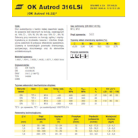 DRUT FI 0.8/15 316L-SI OK16.32 AUTROD