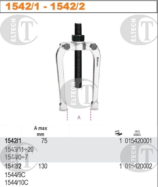 SCIAGACZ DWURAMIENNY DO TULEJEK ROZPOROWYCH 1544