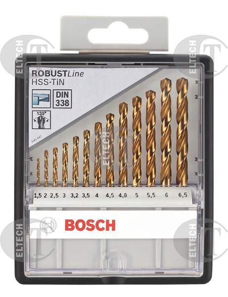 WIERTLA ZESTAW NWKA FI  1,50- 6,50MM 13PC HSS TIN ROBUST LINE