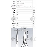 SZCZYPCE POLOKRAGLE 140 CHROM.  KNIPEX