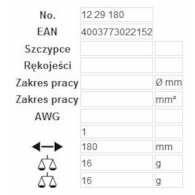 OSTRZA ZAPAS. DO SCIAGACZA  KNIPEX