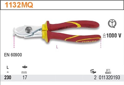 NOZYCE DO CIECIA KABLI W IZOL. DO 1000V