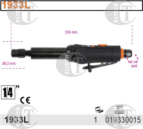 SZLIFIERKA TRZPIEN. PROSTA  200W 25000OBR.MIN 1933L PNEUMATYCZNA