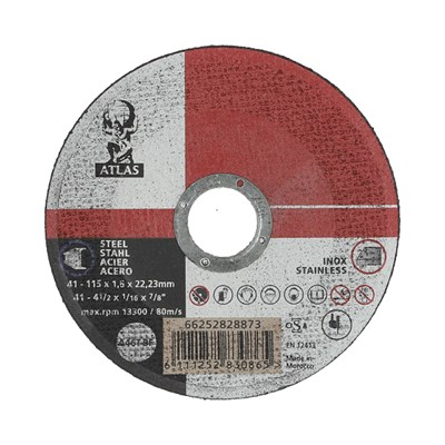 TARCZA T41 115/1,6/22,2   A46T-BF-80 INOX  ATLAS