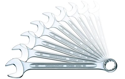 ZESTAW KLUCZY PL.OCZK. 7-19 MM (6 SZT.) Z UCHWYT.