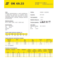 ELEKTRODA OK 69.33 2.50/0.6 /KARTON 3.6KG/ VP
