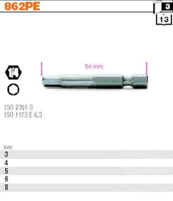 BIT 1/4”- H3- 50MM  KONC.WKR.SZ  BETA