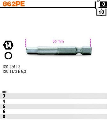 BIT 1/4”- H5- 50MM  KONC.WKR.SZ  BETA